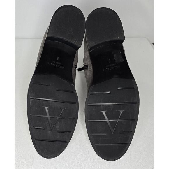 Aquatalia Oribella Suede Ankle Boots Sz 9 Waterproof Booties Grey Western - Picture 10 of 11